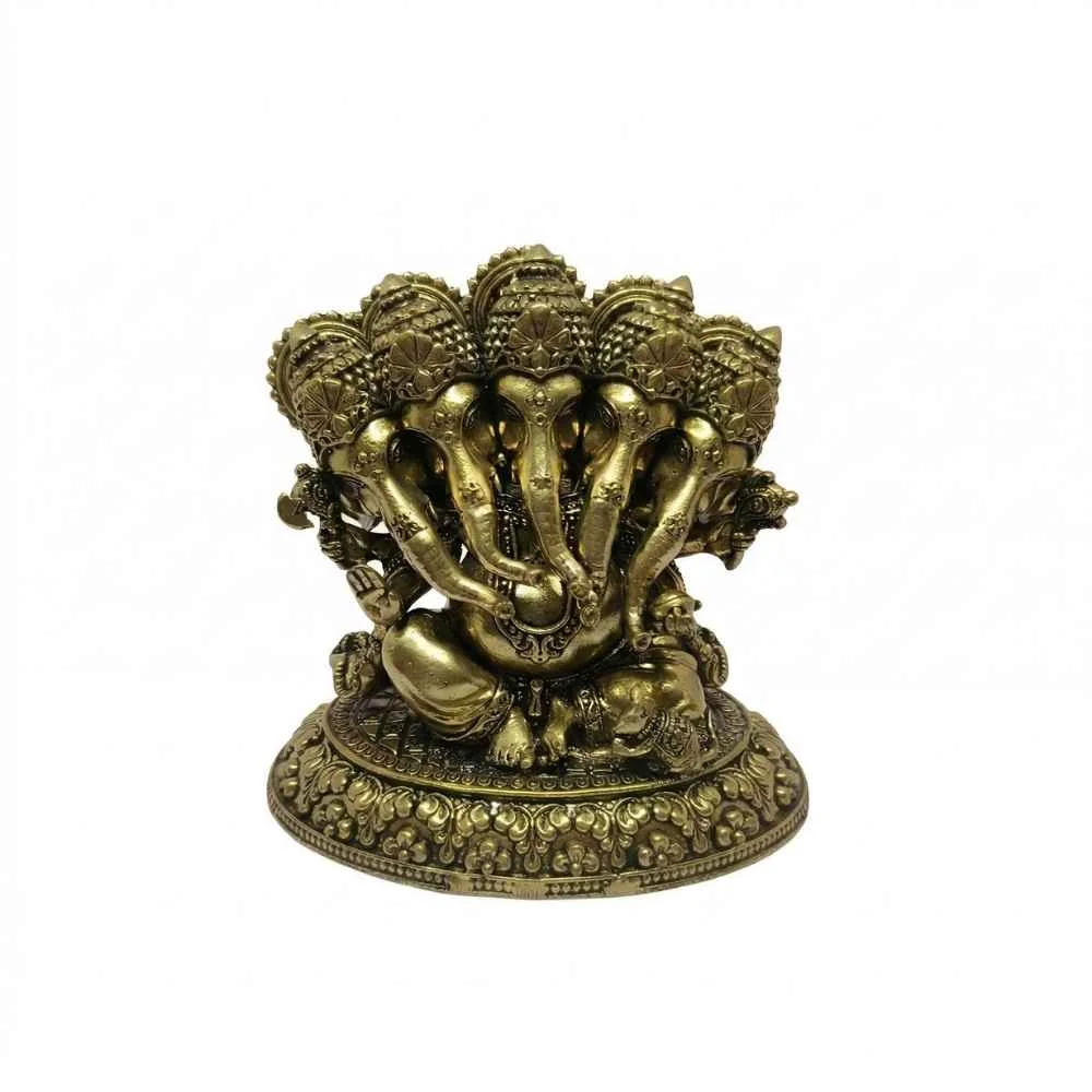 Brass Panchmukhi Ganesha
