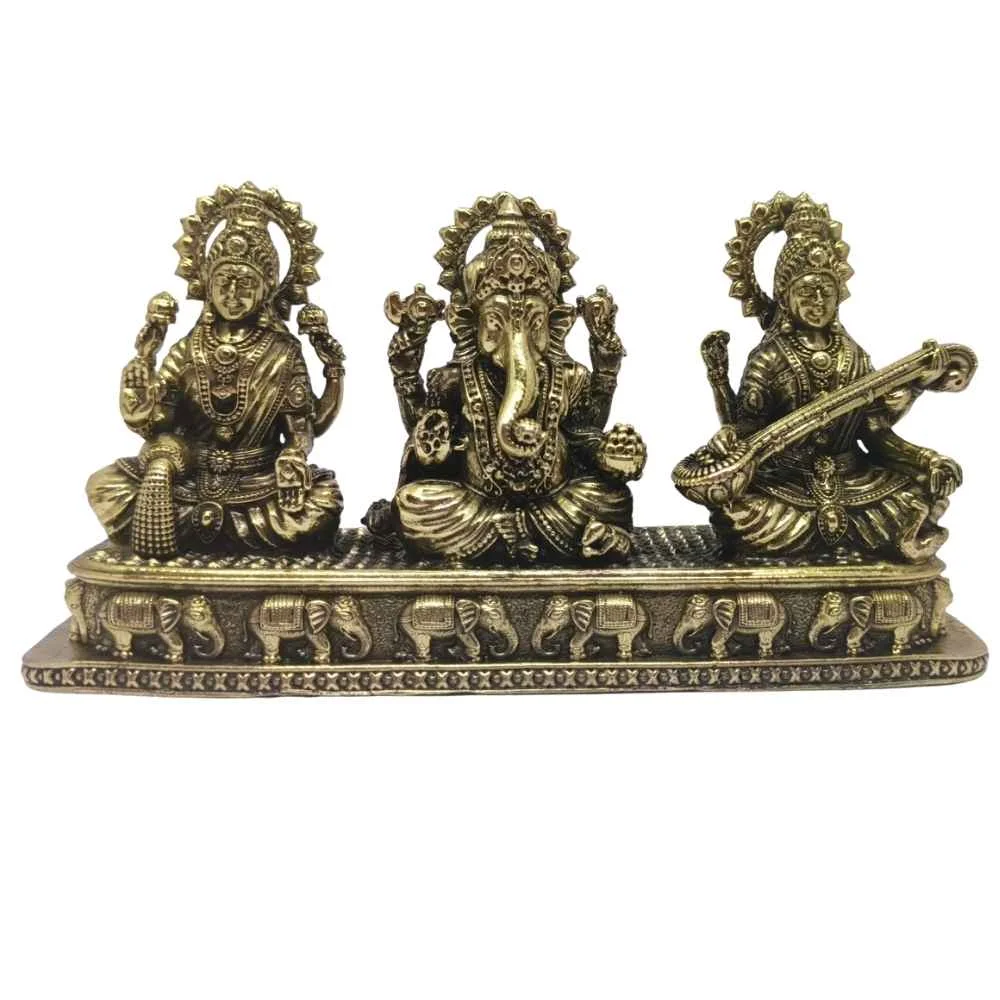 Lakshmi Ganesha Sarswati Elephant Panel