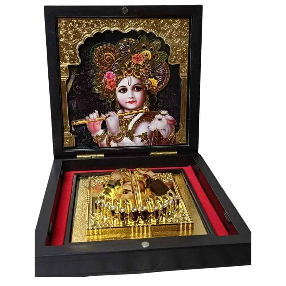 Bal Gopal Photo Frame Pocket Temple 4.5inch