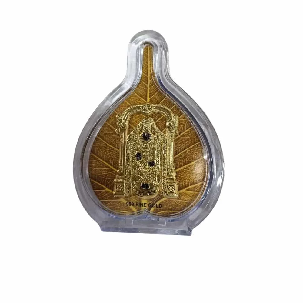 Balaji Gold Pan Shaped Photo Frame