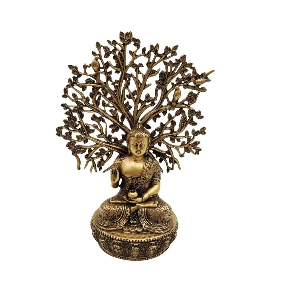 Buddha with Tree 6 inch
