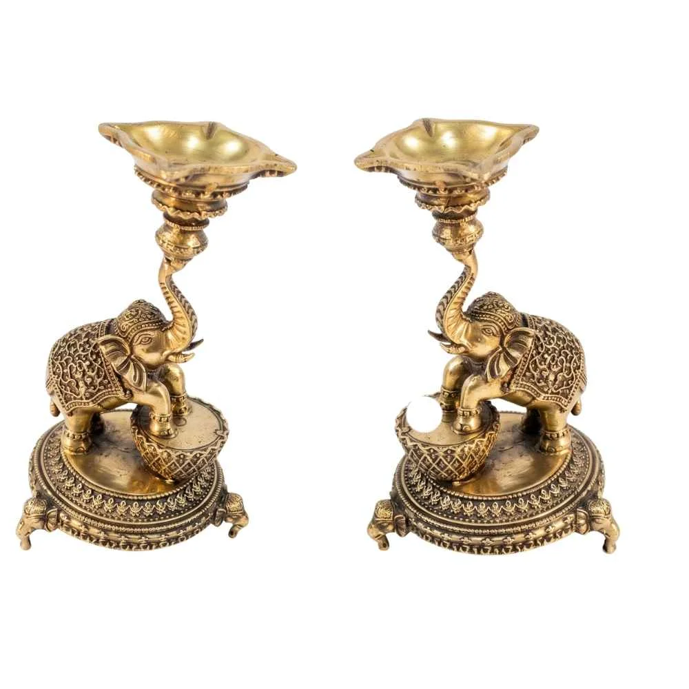 Gajraj Diya Pair Premium