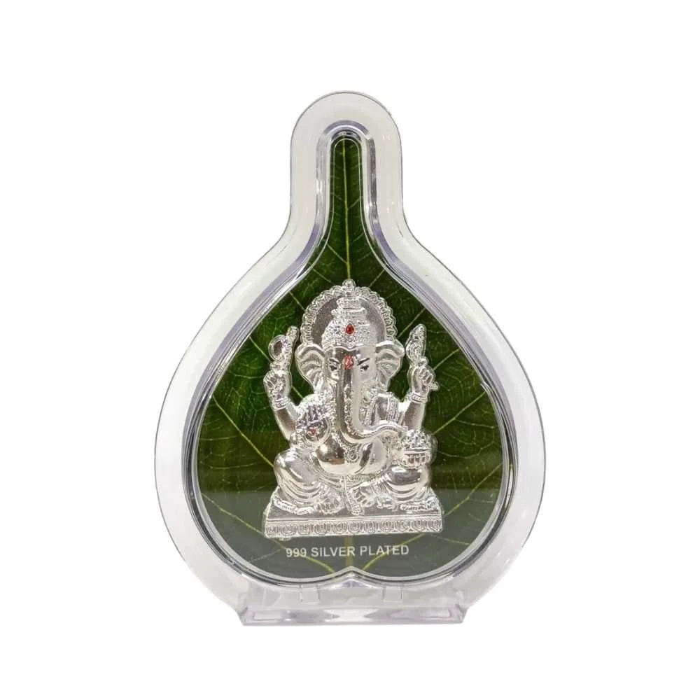 Ganesha Silver Pan Photo Frame