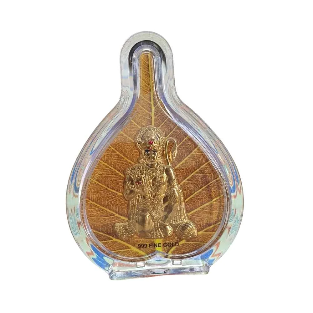 Hanuman Gold Pan Shaped Photo Frame