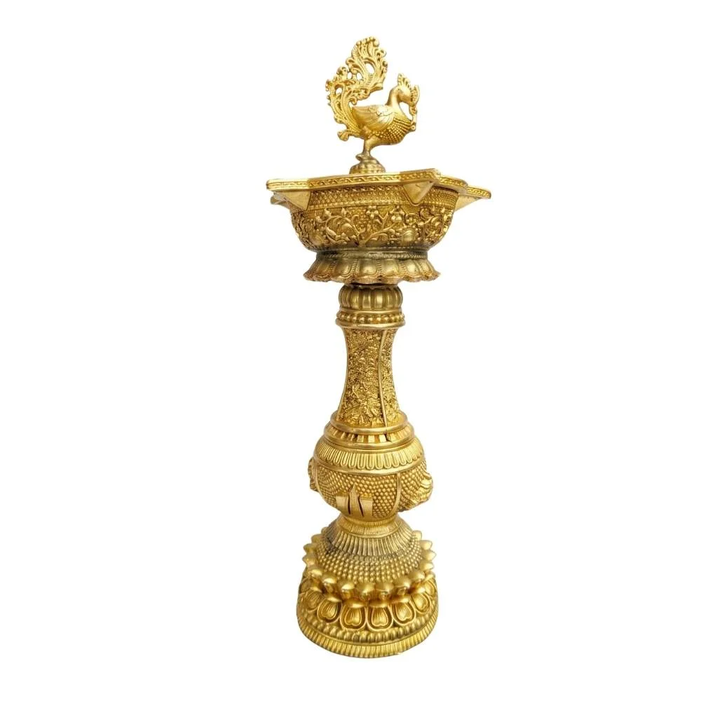 Lamp Premium brass 11-12 inch 700-800 gm Design 13