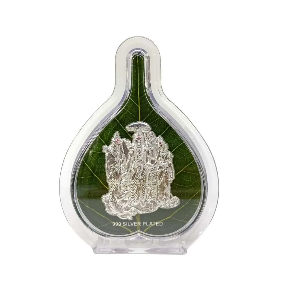 Ram Darbaar Silver Pan Shaped Photo Frame
