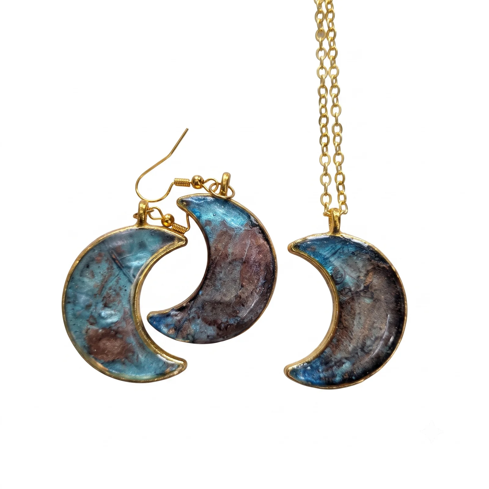 UV Resign Earrings with Pendant Design 18
