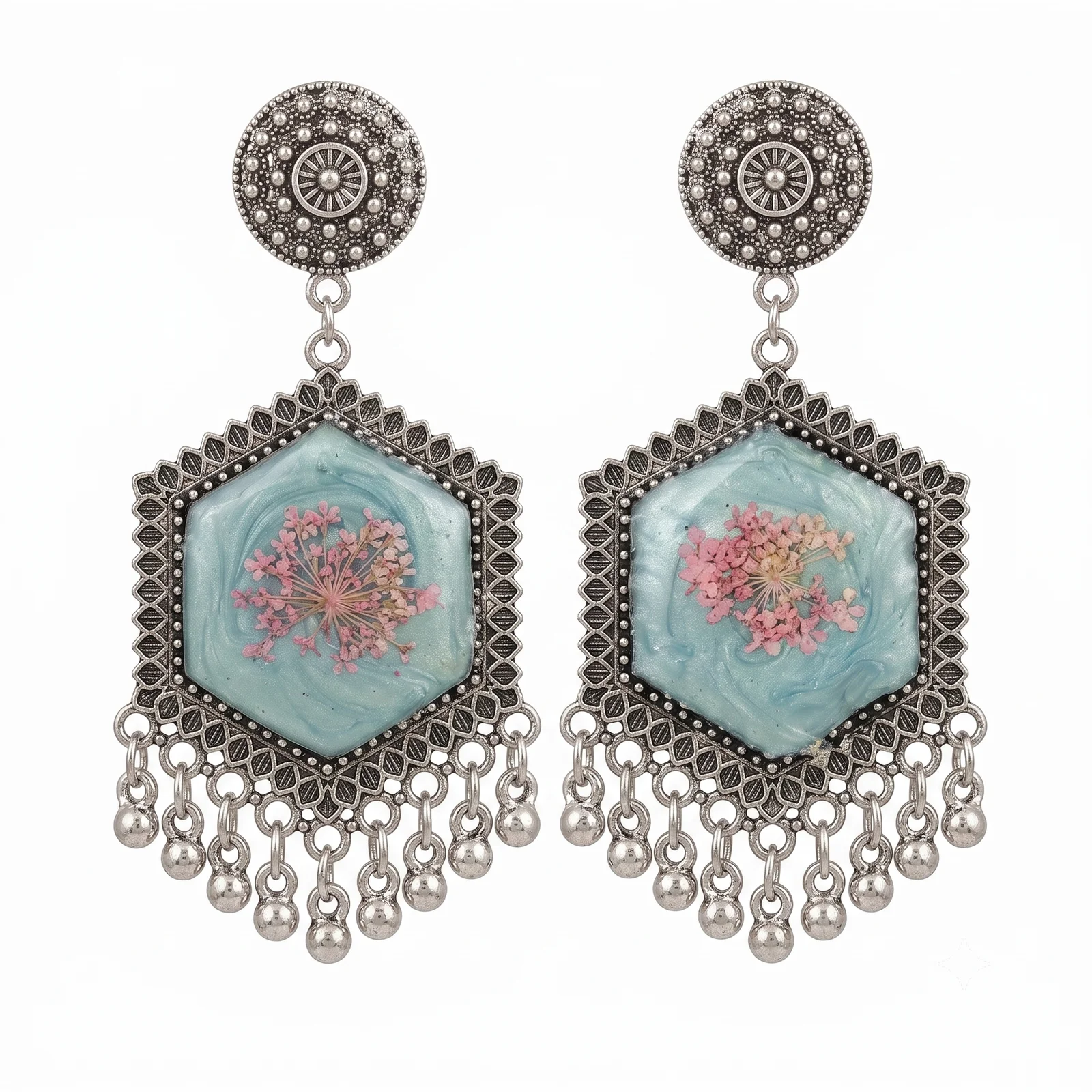 UV Resin Earrings Design 21