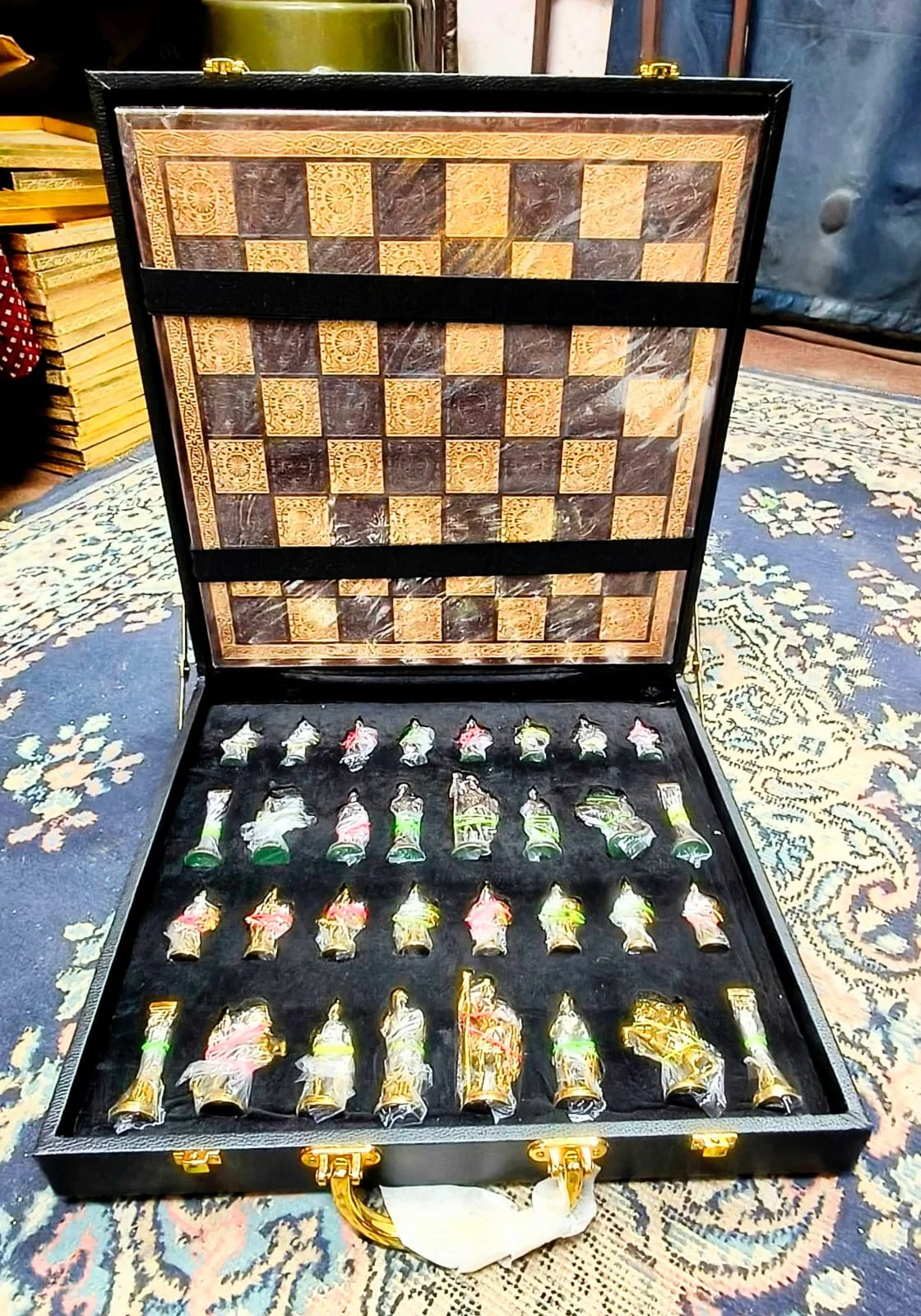 Roman Chess Set Brass