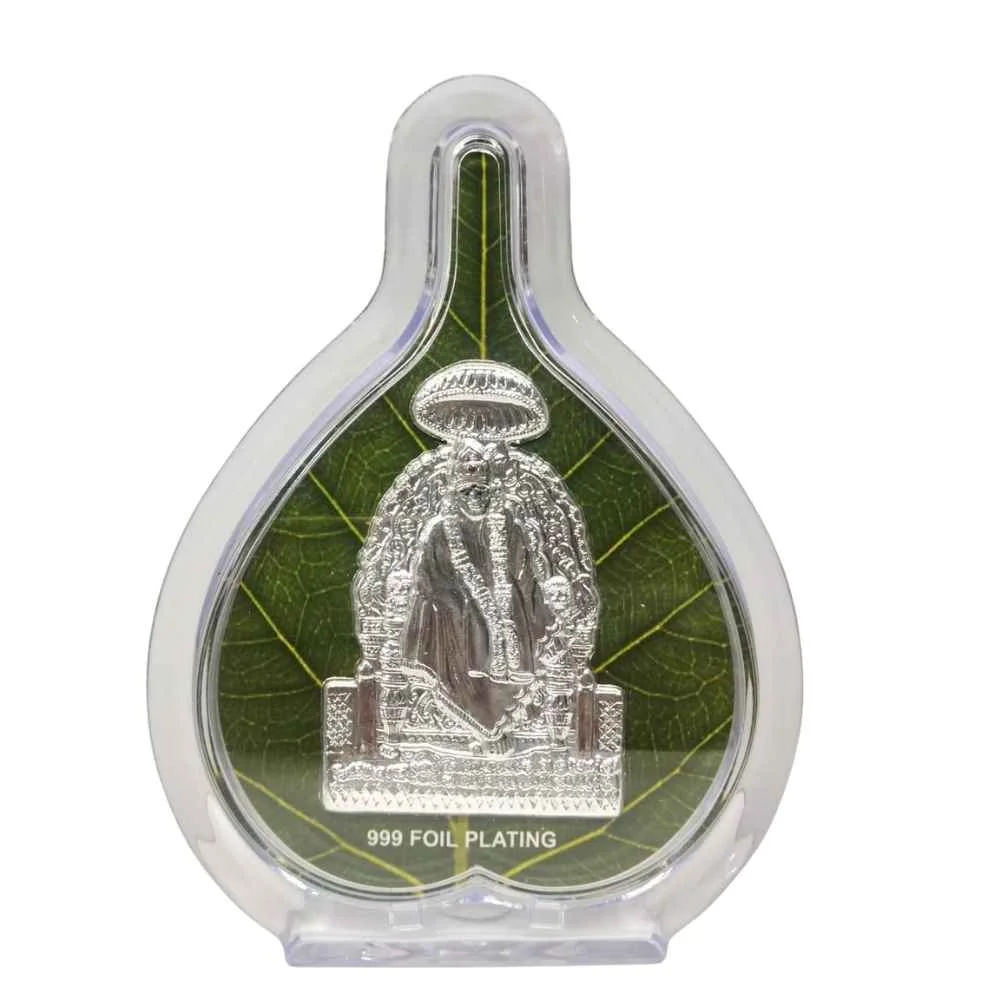 Sai on throne Silver Pan Shaped Photo Frame