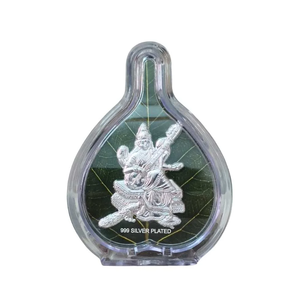 Sarswati Silver Pan Shaped Photo Frame